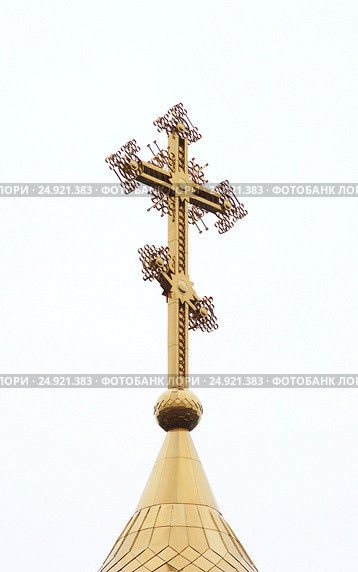 Забайкалье, п. Агинское. Купол Свято-Никольского храма. (2011 год). Стоковое фото, фотограф Валерий Лаврушин / Фотобанк Лори