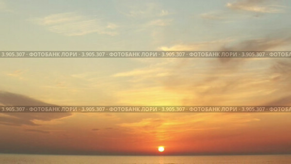 Закат на Черном море. Крым, Украина (таймлапс) (2012 год). Стоковое видео, видеограф Артем Поваров / Фотобанк Лори