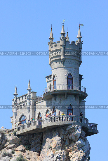 Замок Ласточкино гнездо (2008 год). Редакционное фото, фотограф Дмитрий Неумоин / Фотобанк Лори
