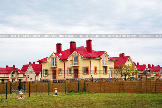 Заселенные коттеджи, село Некрасовское, Сочи (2010 год). Стоковое фото, фотограф Анна Мартынова / Фотобанк Лори