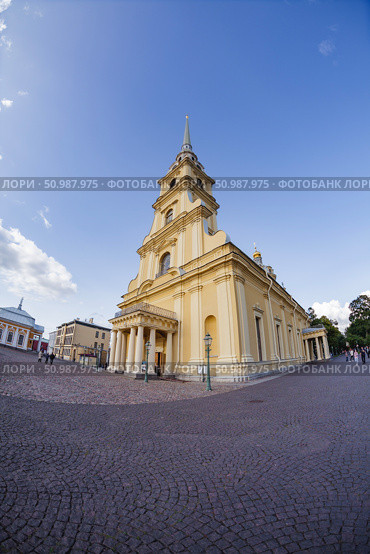 Заячий остров, Петропавловская крепость, Петропавловский собор, Великокняжеская усыпальница, г. Санкт-Петербург, Россия. Hare Island, Peter and Paul Fortress, Grand Duke's Tomb, Peter and Paul Cathedral, St. Petersburg, Russia. (2023 год). Редакционное фото, фотограф Валентина Игнатенко / Фотобанк Лори