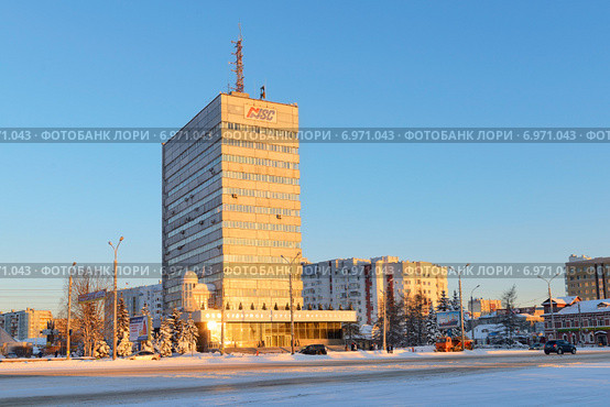 Здание Северного морского пароходства. Архангельск (2015 год). Редакционное фото, фотограф Марина Славина / Фотобанк Лори