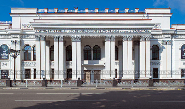 Здание театра драмы имени А.Кольцова, город Воронеж (2013 год). Редакционное фото, фотограф Вячеслав Палес / Фотобанк Лори