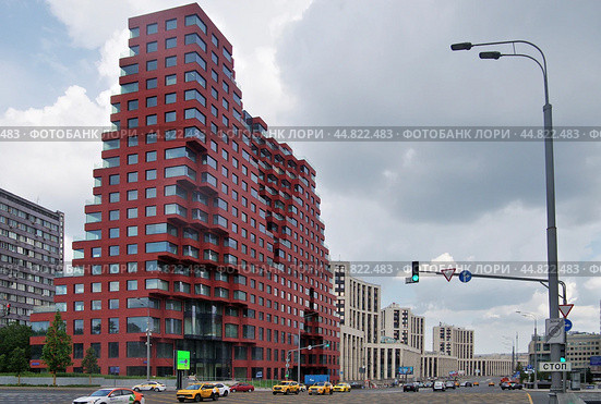 Жилой комплекс RED7 на проспекте Сахарова. Москва (2024 год). Редакционное фото, фотограф Илюхина Наталья / Фотобанк Лори