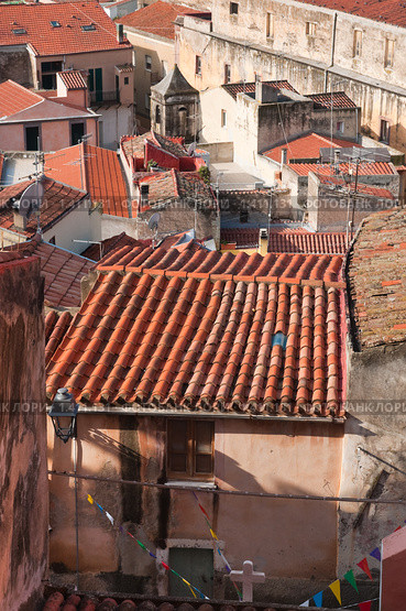 Живописный итальянский город. Сардиния, Италия (2009 год). Стоковое фото, фотограф vale_t / Фотобанк Лори