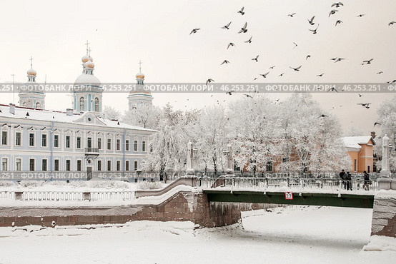 Зима в Санкт-Петербурге. Семимостье (2010 год). Стоковое фото, фотограф Александр Алексеев / Фотобанк Лори