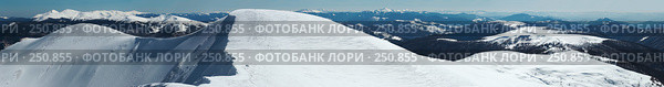 Зимний горный пейзаж  (Украина, Карпаты, горный хребет Свидовец) Стоковое фото, фотограф Юрий Брыкайло / Фотобанк Лори