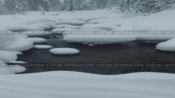 Зимний пейзаж.Лесной пейзаж.winter landscape. Стоковое видео, видеограф Галина Беляева / Фотобанк Лори