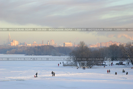 Зимний вечер (2010 год). Стоковое фото, фотограф Наталия Шевченко / Фотобанк Лори