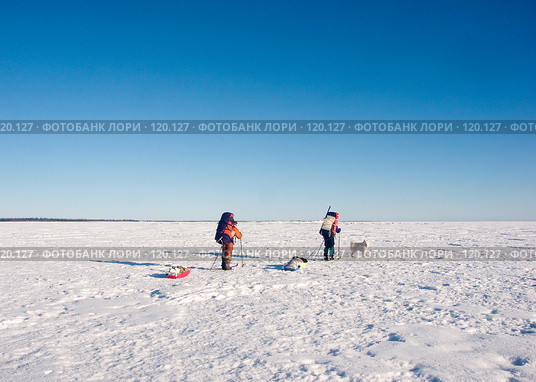 Зимняя экспедиция на острова, Белое море, Карелия. Стоковое фото, фотограф Александр Максимов / Фотобанк Лори