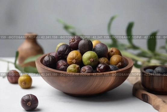 Ziziphus jujuba fruits. Generate Ai. Стоковое AI-изображение, AI-художник Иван Рябоконь / Фотобанк Лори